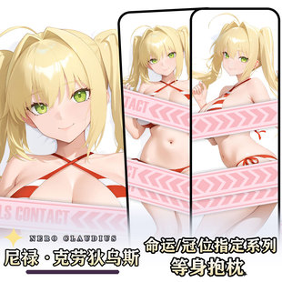 辉夜白兔原创尼禄·克劳狄乌斯FGO二次元游戏周边等身定制抱枕套