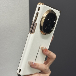 素皮matex5典藏版 适用双边中轴保护秒变XT华为MateX6手机壳新款 高档折叠屏全包皮纹保护套x3商务男女 正品 原装