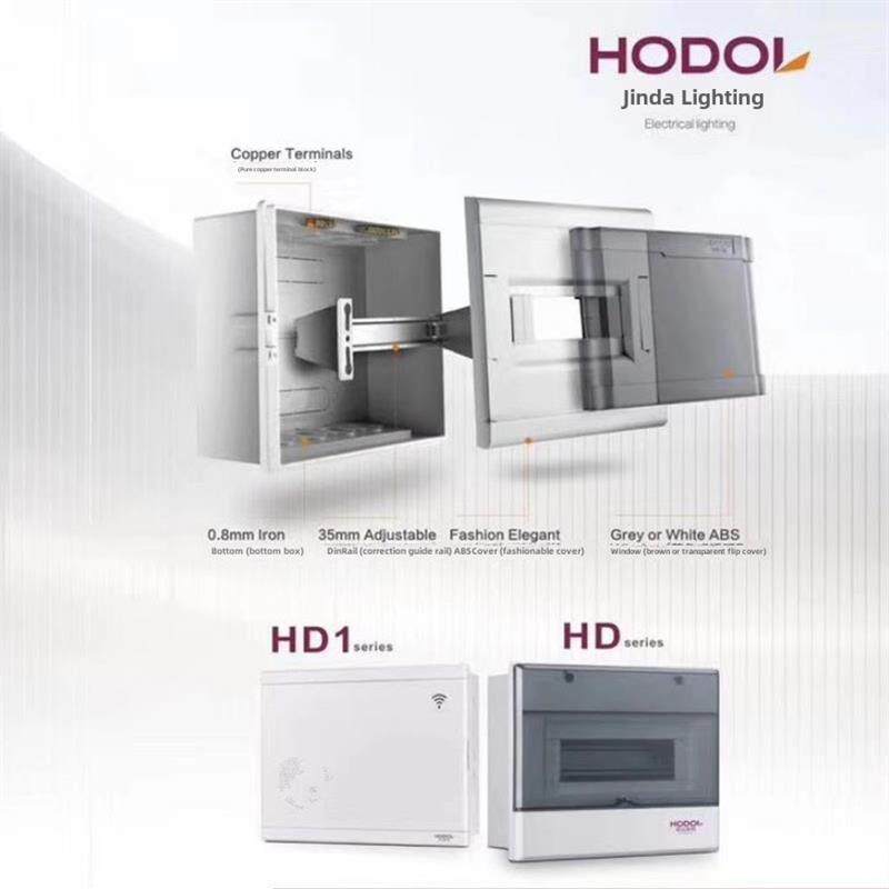 灏达配电箱室内强电箱 双层回路强电布线箱家用照明 暗装空开箱