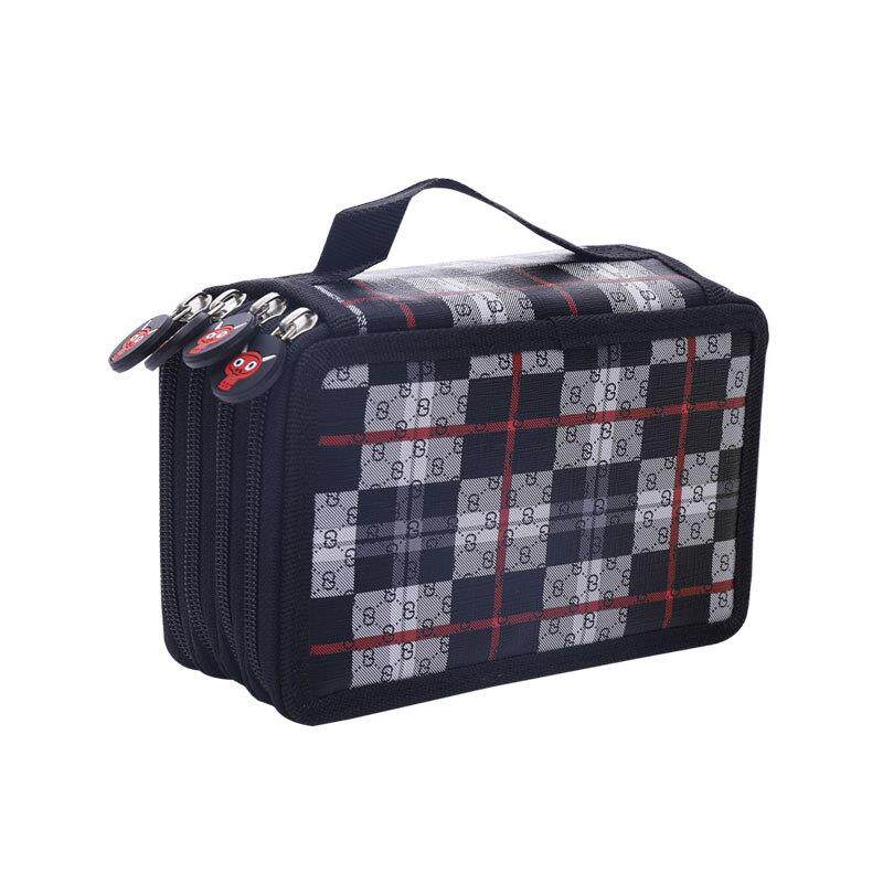 72色油性水溶性彩铅笔袋男女美术生素描炭笔笔帘工具收纳包插笔套