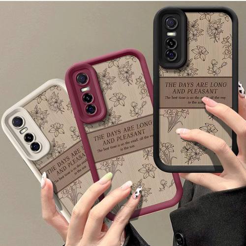 VIVOY73S硅胶全包防摔手机壳复古