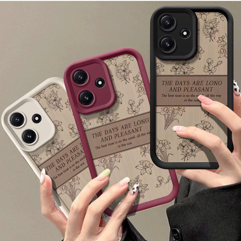 红米NOTE12R硅胶全包手机壳复古