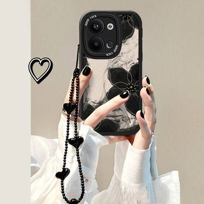 opporeno9硅胶水墨花手机壳