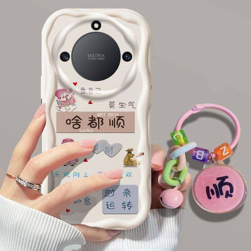 荣耀x40硅胶全包手机壳中国风