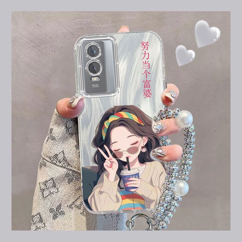 适用vivoy76s手机壳全包防摔