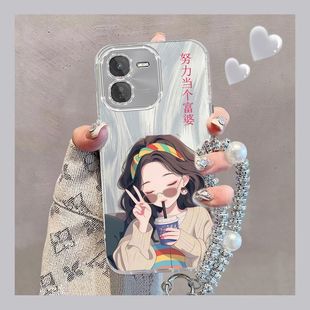 适用vivoY37Pro手机壳V2354A新款 创意 vivo5G软硅胶保护套vivov镜头膜全包防摔vovo潮女viv0卡通viviy动漫个性