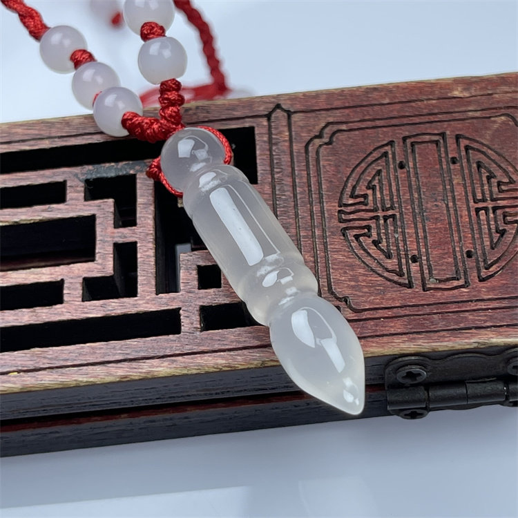 天然冰种玉髓玛瑙妙笔生花金榜题名文昌笔玉石吊坠挂件车包手机挂