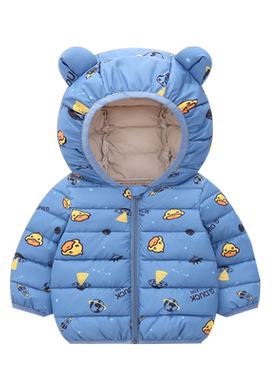儿童满印保暖棉服棉服小黄鸭冬季