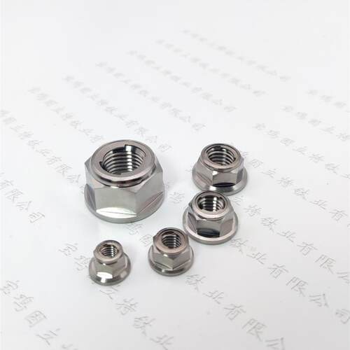 钛合金法兰金属锁定自锁螺母M5M6M8M10M12M14M16M18