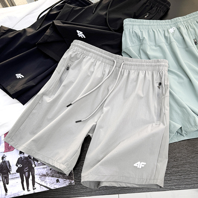 薄款透气+3M反光夏季男士运动裤休闲速干短裤五分裤S00433