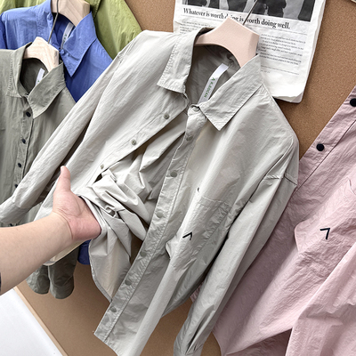 男女同款 ！户外轻量防晒速干透气春夏情侣款休闲长袖衬衫S00408