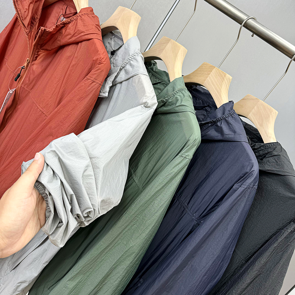 UPF50+【暴雨级防水 CUT防晒衣】夏季男士纯色抗紫外线皮肤衣夹克