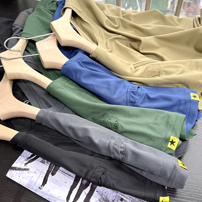 立体剪裁户外山系登山徒步男士战术速干衣夏季圆领短袖T恤S00427