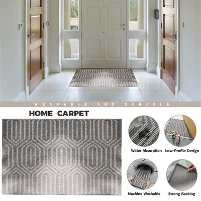 Modern Indoor Floor Mat Bedroom Entrance Door Mat Wood