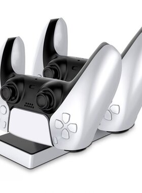 For PS5 Controller Charger Dock Dual Type-C Charging Stand S