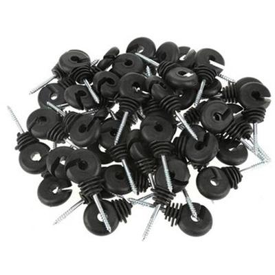 50Pcs Electric Fence Offset Ring Insulator Fencing Screw in