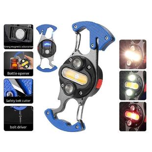 Tent USB COB Flashlight Portable Keychain Light Camp Mini