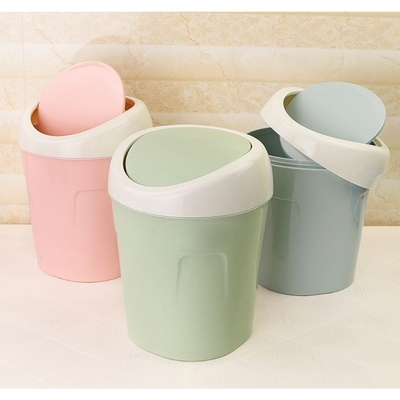 Mini Desktop Garbage Can Trash Waste Bin Basket  Dustbin