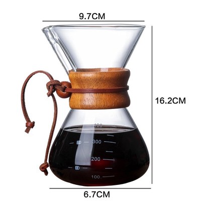 Pour Over Coffee Maker 400ML 600ML 800ML Reusable Stainless