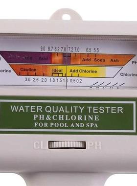 Portable Water Quality Monitor pH Tester Chlorine Meter Swim