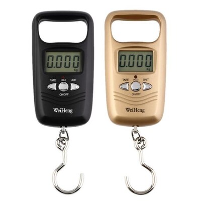 New LCD Digital Scale Pocket Portable 50kg Hanging Luggage W