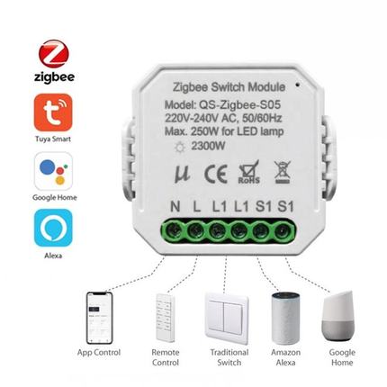 Tuya ZigBee 1 Gang Smart Dimmer Switch Module Switch Modific