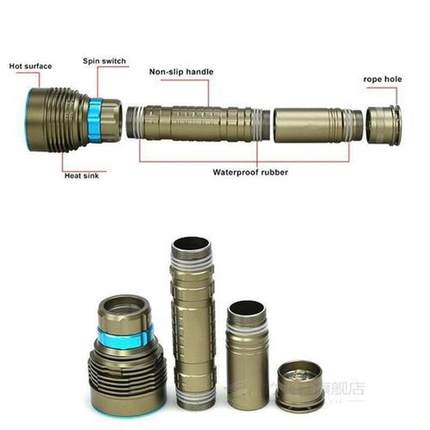 18000LM 7 XML-T6 LED Strong Light Diving Flashlight Torch Pr