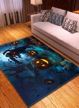 Halloween Living Room Area Rug Anti-slip Parlor Party Decor