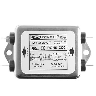 Power EMI Filter CW4L2-20A-T monophasic Enhanced AC 220V 50/