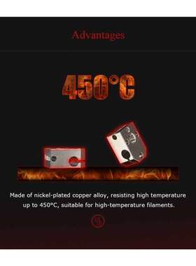For Phaetus Dragon Hotend Heating Block Copper Alloy with Si