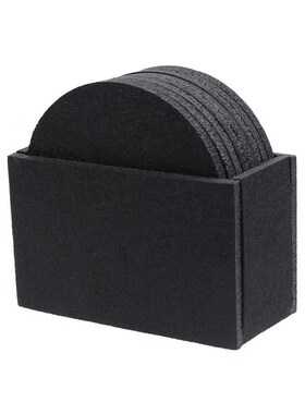 8pcs Felt Coasters Thickened Non Woven Fabric Heat Insulatio