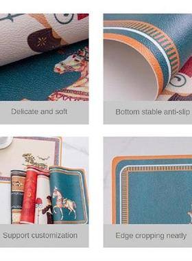 Leather Pvc Meal Mat Nordic Placemats Heat Insulation