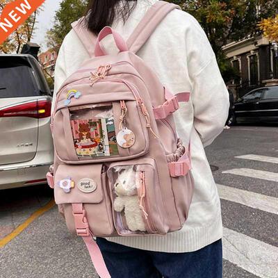 2021Cute Women Bckpcks Wterproof Multi-Pocket Nylon Schoo