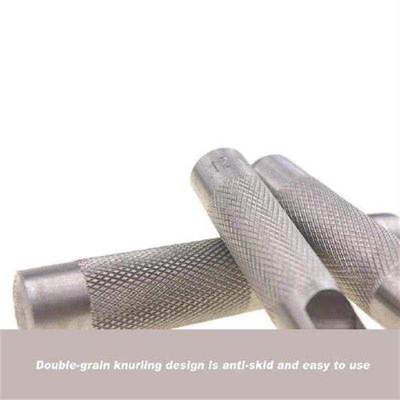 12 Pieces Set Handbag Leather Hole Alloy Steel Puncher Belt