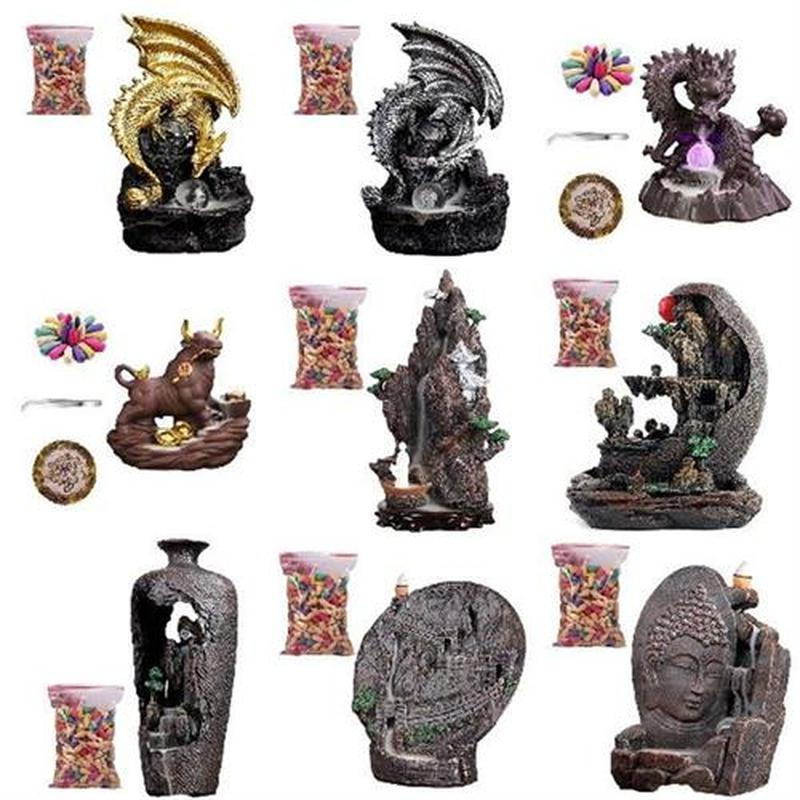 10 Kinds Reflux  Holder Luminous Dragon Backflow Waterfall S