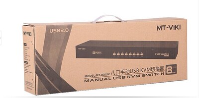 8 Ports SB 2.0 Manual KVM SWICH VGA 19' Rack mountable w