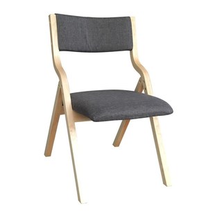 Solid wood folding chair back fabric dining chair computer c