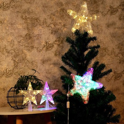 Christmas Tree Topper LED Treetop Flashing Mode LED Lamp Sta
