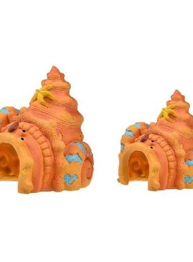 Aquarium Conch House Resin Decoration Hideouts for Hermit