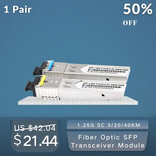 Fiber Optic SFP Transceiver Module 1.25G SC 3/20/40KM Singl