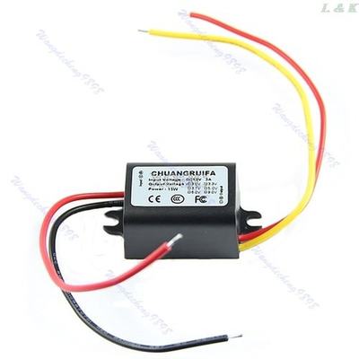 Hot Waterproof DC/DC Converter 12V Step Down to 9V 3A 15W Po