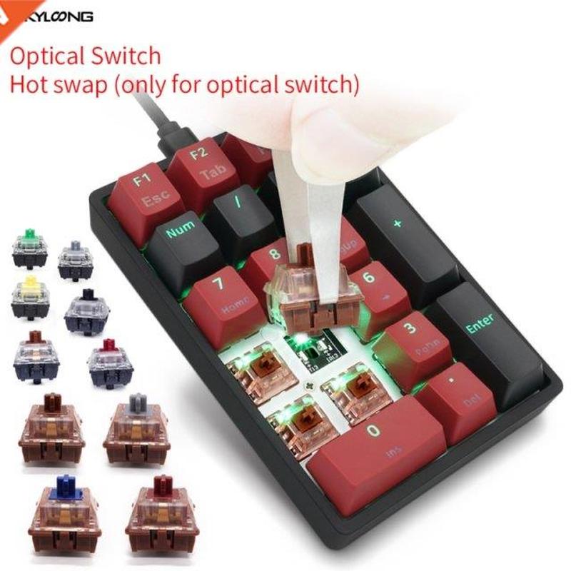 Type C Numeric Keypad Full Size 21 Key Portable independent