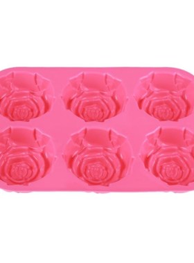 3D Silicone Cake Mold Rose Shape Mould For Soap Candy Chocol
