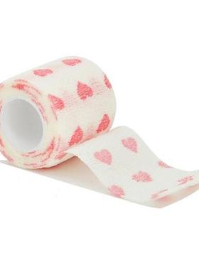 1/6/10 Pcs  White love heart  Printed Medical Self Adhesive