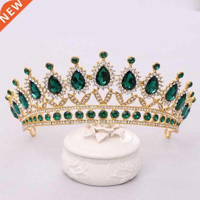 Luxury Rhineone Cryal Crown Bride Tiaras And Crowns Quee