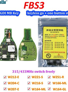 CGDI One Start Keyless Go FBS3 smart Be Key for Benz W204 W2