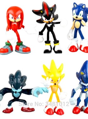 Sonic Boom Amy Rose s Tails Werehog PVC Action Figures Knuck
