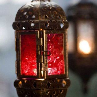 Candle Retro Hanging Lantern Hollow Moroccan Holder