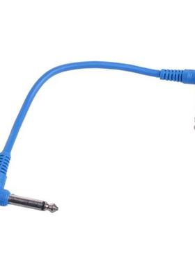 6Pcs/Set Guitar Parts Colorful Angled Plug Audio Cable Leads