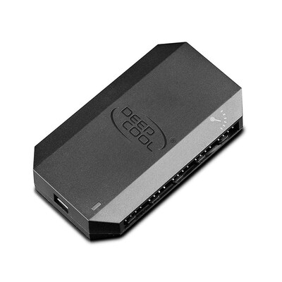 DEEPCOOL FH-10 1 to 10 4pin PWM cooling fan hub splitter cab